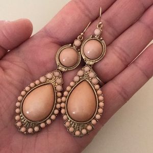 Pink & Gold Earrings
